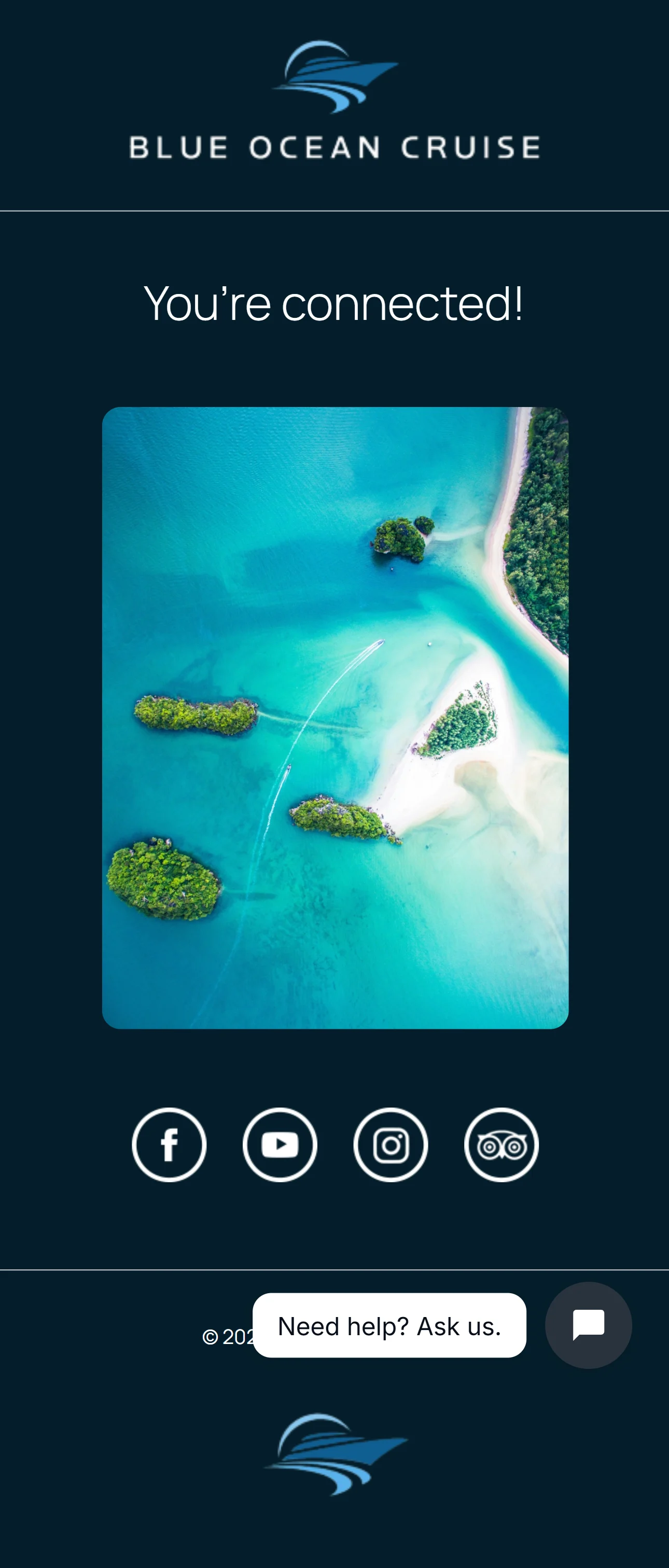 Cruise Ocean Blue Template 5