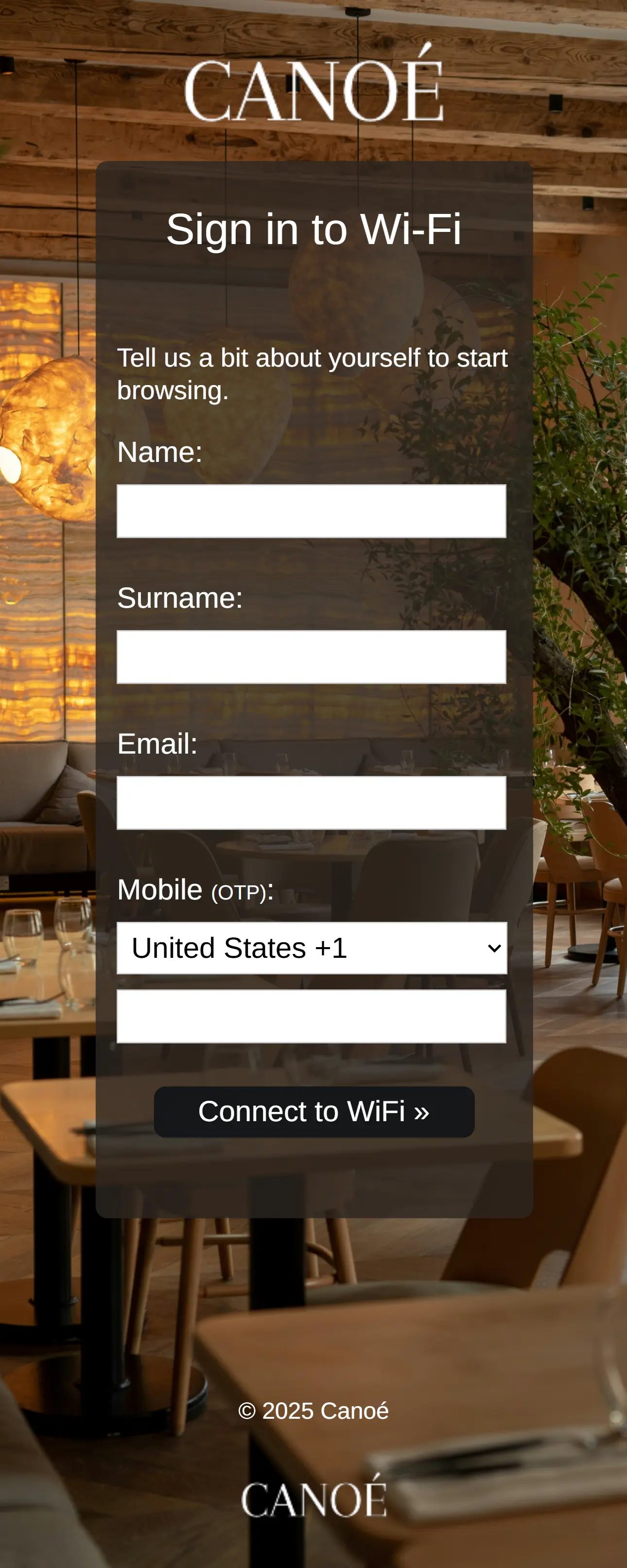 Restaurant Canoe Template 2