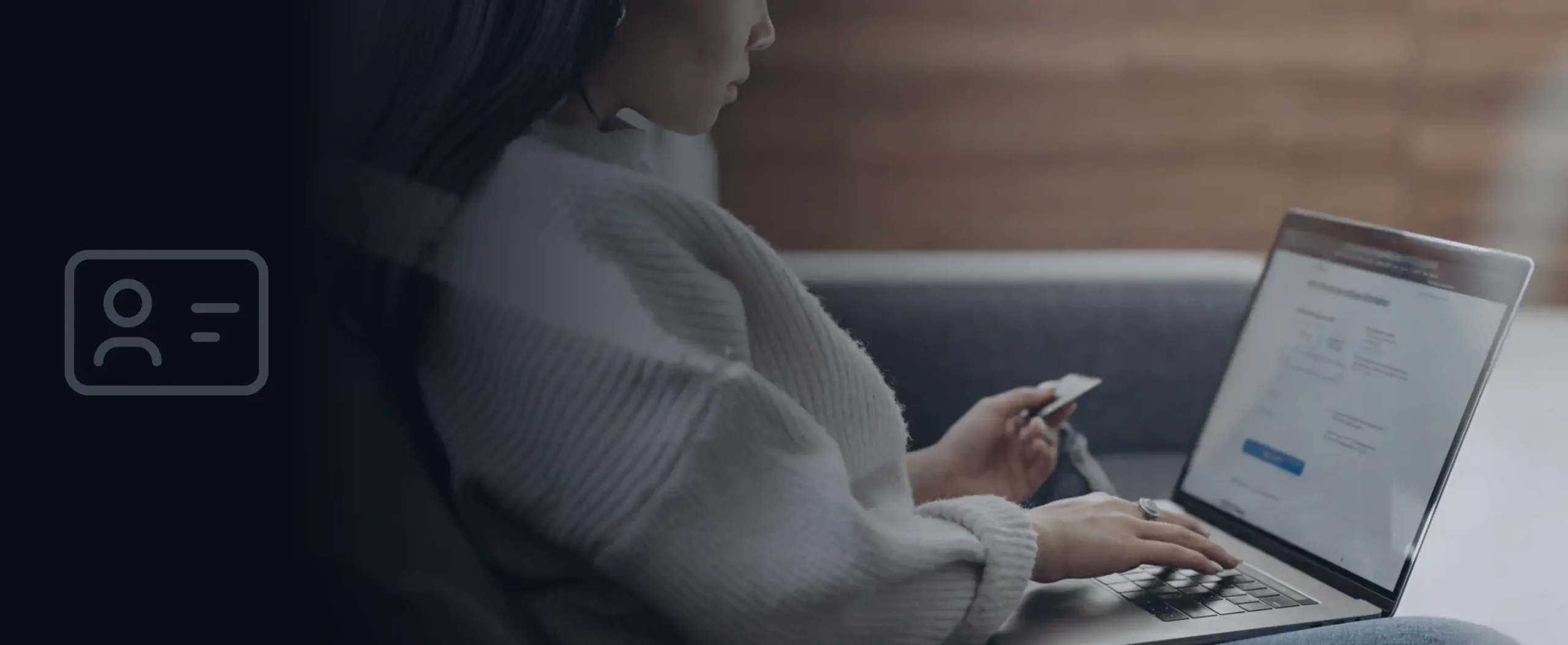 Guest using a WiFi voucher code on a laptop through a captive portal login page